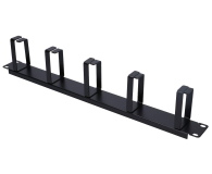 ExtraLink Organizer kabli 19" 1U (czarny) - 493062 - zdjęcie 2